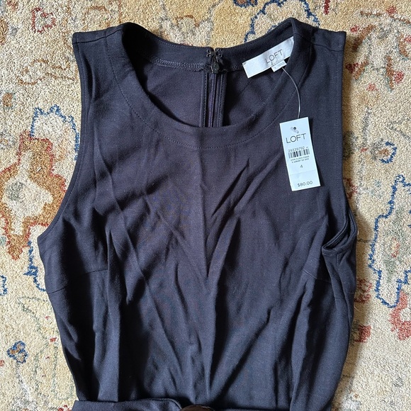 Loft Black Cotton Dress - Picture 2 of 4